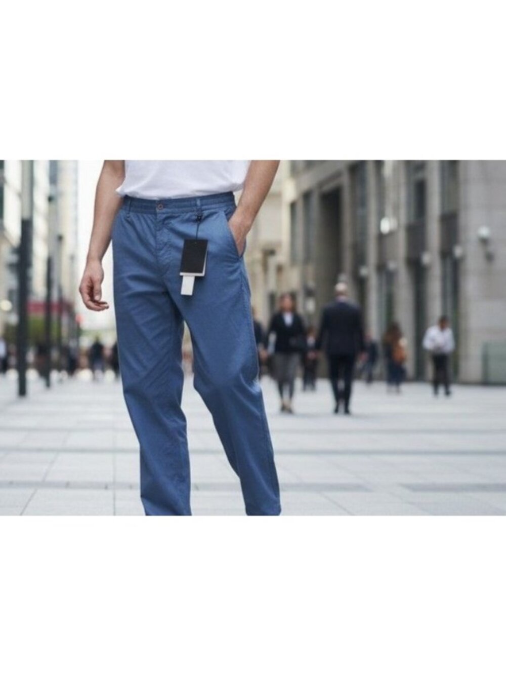 Kiton Blue Cotton Stretch Lightweight Joggers Size 33-New With Tags.